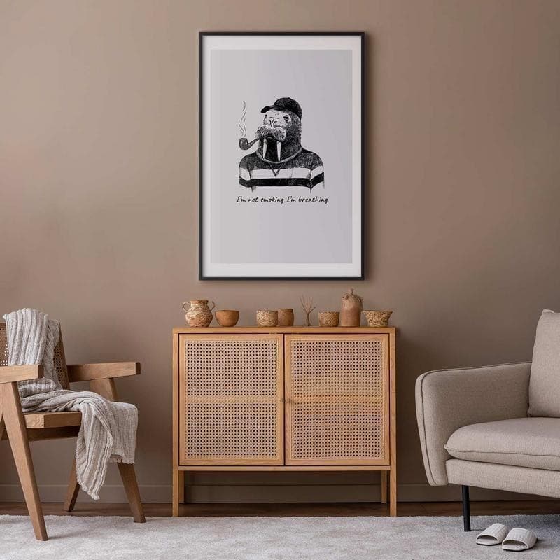Poster - Im Not Smoking Im Breathing in Segnaletica antinfortunistica Collezione Casa - Trebisacce, commercioVirtuoso.it