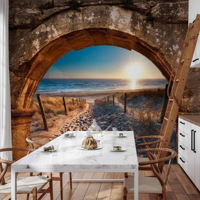 Fotomurale Arch and Beach in Carta da parati Collezione Casa - Trebisacce, commercioVirtuoso.it