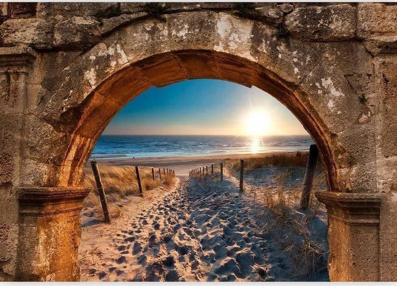 Fotomurale Arch and Beach in Carta da parati Collezione Casa - Trebisacce, commercioVirtuoso.it