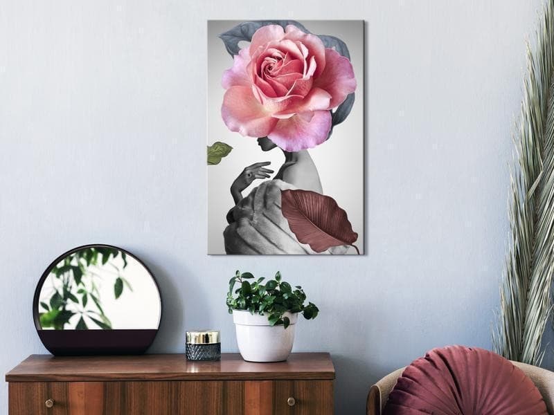 Quadro Rose and Fur (1 Part) Vertical in Poster e stampe Collezione Casa - Trebisacce, commercioVirtuoso.it