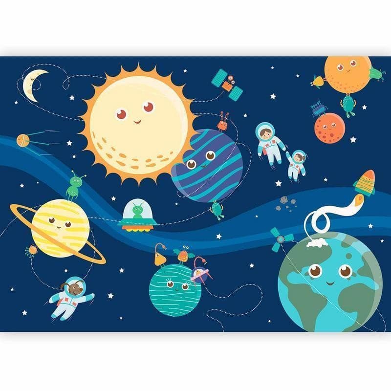 Fotomurale Happy Planets in Carta da parati Collezione Casa - Trebisacce, commercioVirtuoso.it