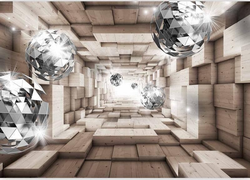 Fotomurale In A Wooden Tunnel in Carta da parati Collezione Casa - Trebisacce, commercioVirtuoso.it