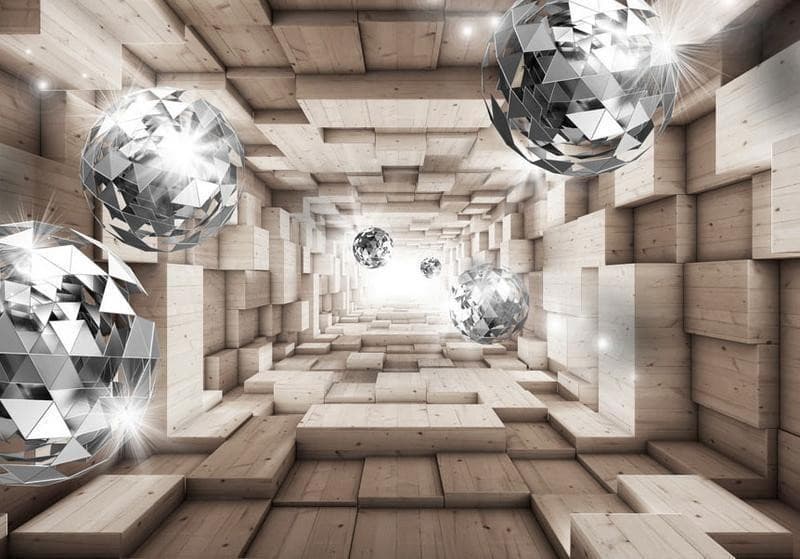 Fotomurale In A Wooden Tunnel in Carta da parati Collezione Casa - Trebisacce, commercioVirtuoso.it