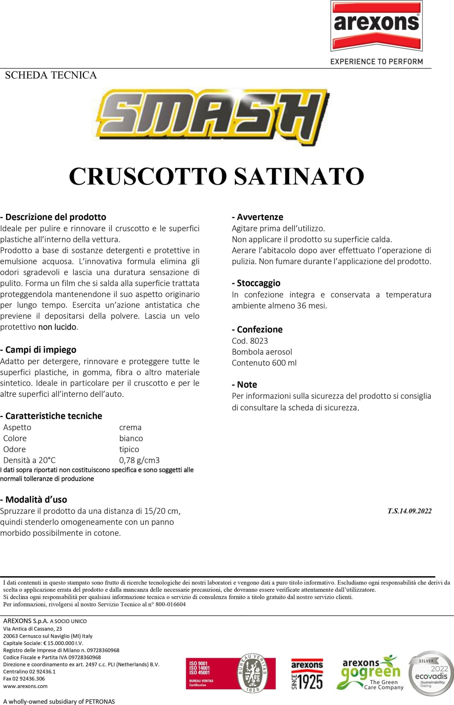 Smash 600ml pulisci cruscotto spray satinato in Cura parti in plastica Aloiserw.com - Altomonte, commercioVirtuoso.it