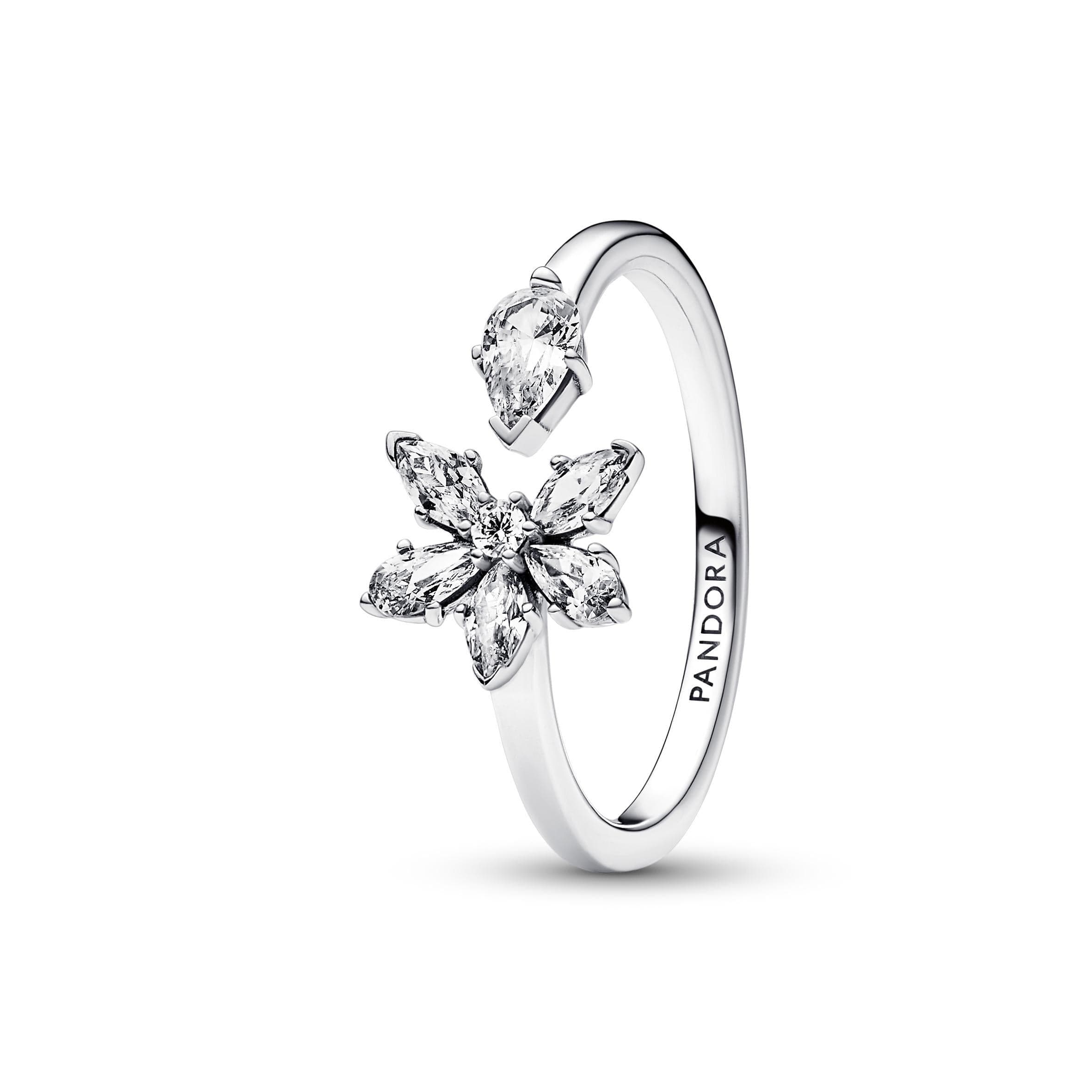 PANDORA - Anello Aperto Herbarium Fiore Luminoso