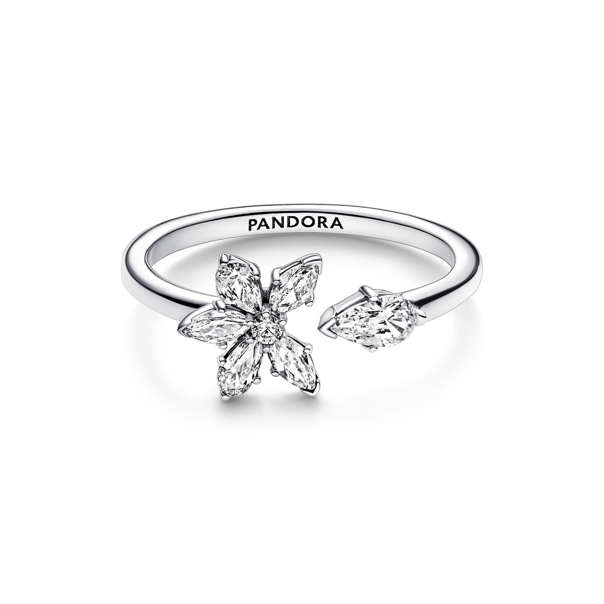 PANDORA - Anello Aperto Herbarium Fiore Luminoso in Anelli Alba Gioielli - Casoria, commercioVirtuoso.it