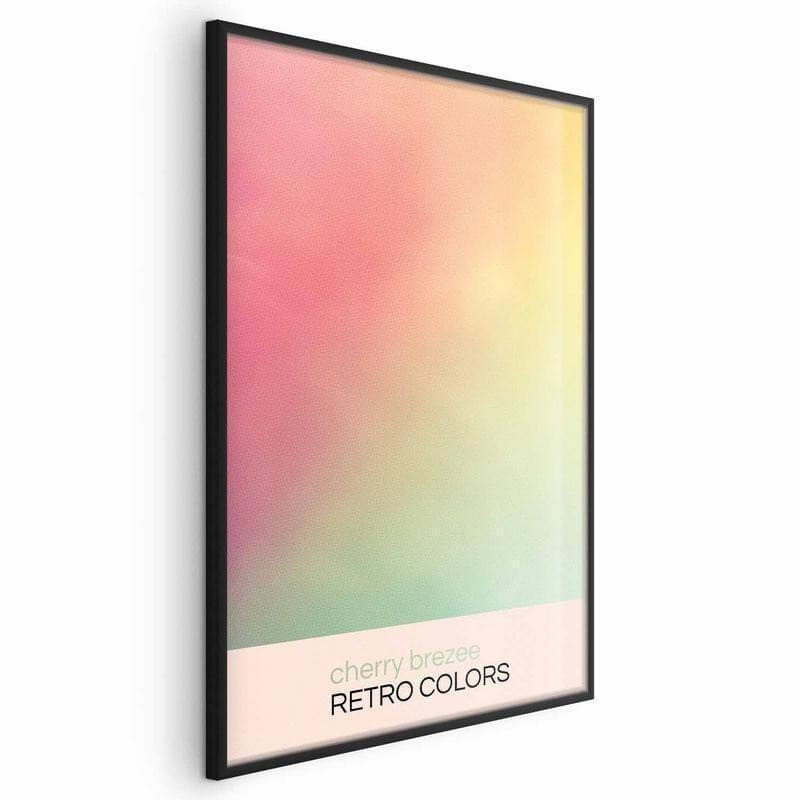 Poster - Cherry Breeze - Pastel Gradient in Soft, Retro Colors in Poster e stampe Collezione Casa - Trebisacce, commercioVirtuoso.it