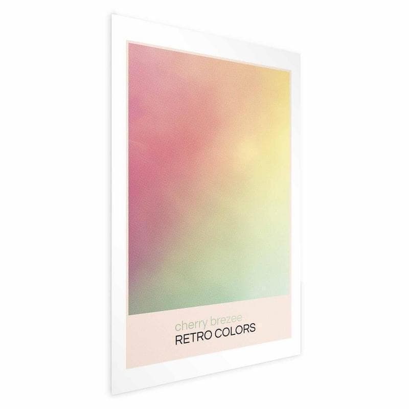 Poster - Cherry Breeze - Pastel Gradient in Soft, Retro Colors in Poster e stampe Collezione Casa - Trebisacce, commercioVirtuoso.it