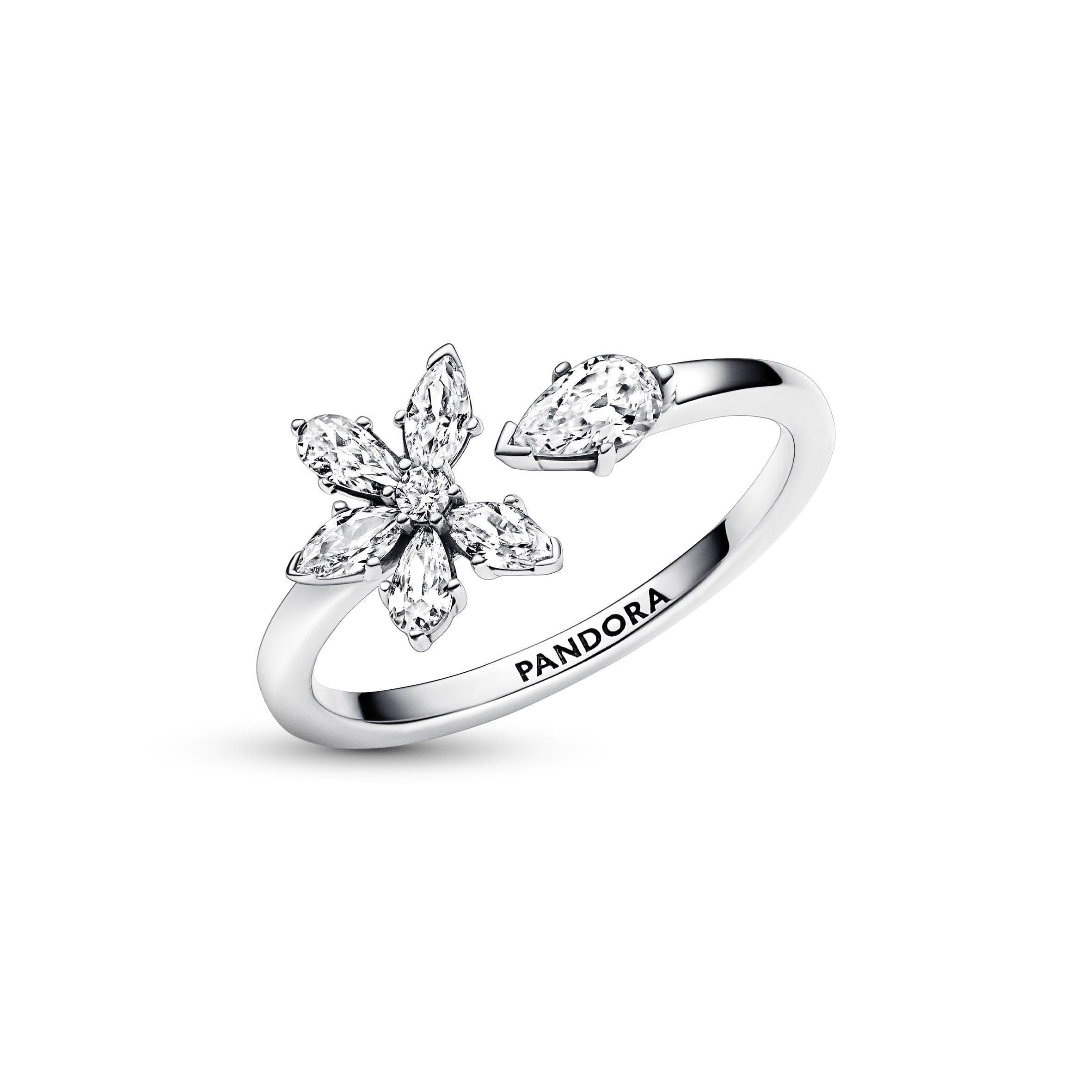 PANDORA - Anello Aperto Herbarium Fiore Luminoso in Anelli Alba Gioielli - Casoria, commercioVirtuoso.it