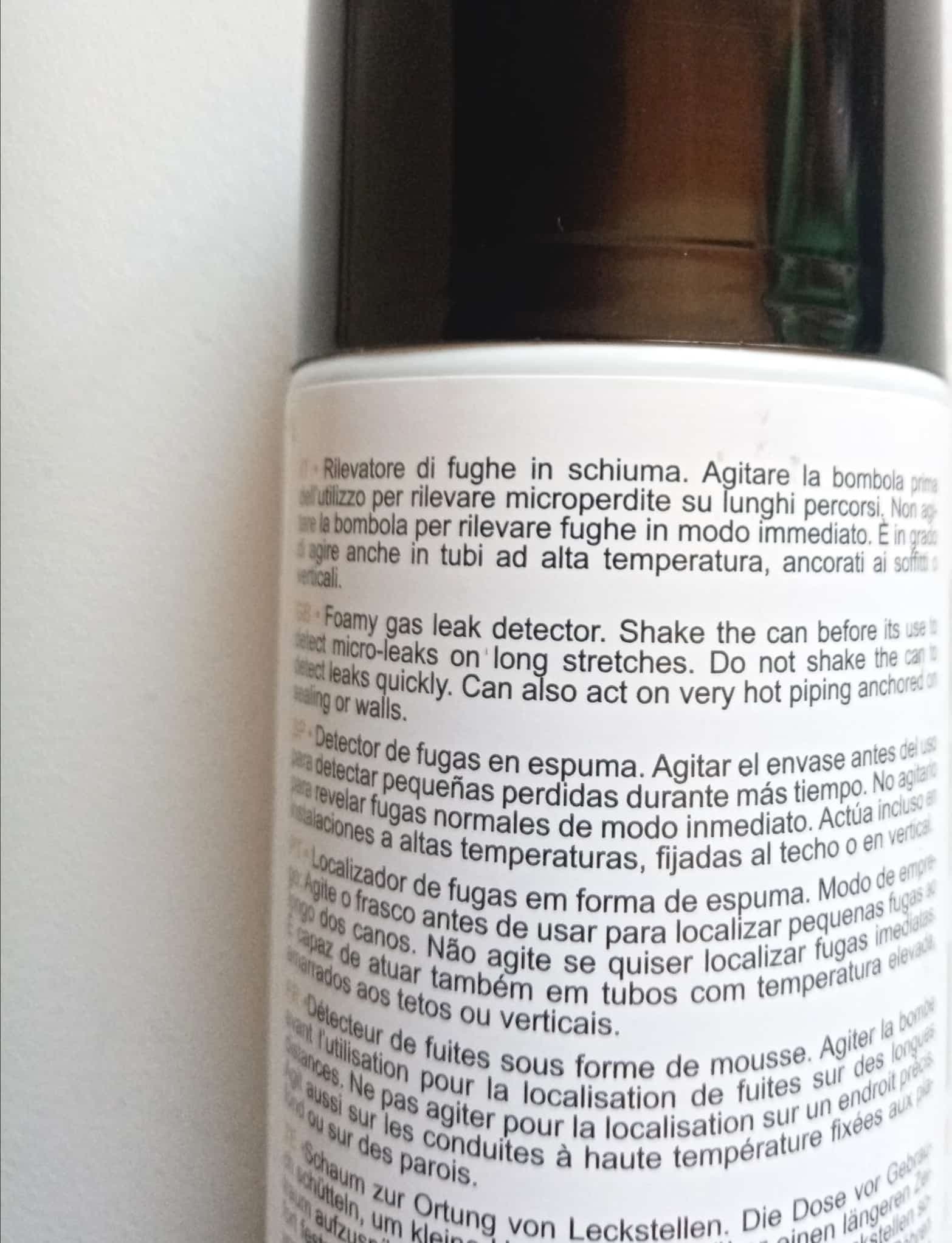Faren F36 400ml bomboletta spray rilevatore professionale perdite fughe gas in Rilevatori di gas Aloiserw.com - Altomonte, commercioVirtuoso.it