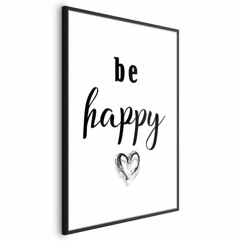 Poster - Be Happy in Poster e stampe Collezione Casa - Trebisacce, commercioVirtuoso.it