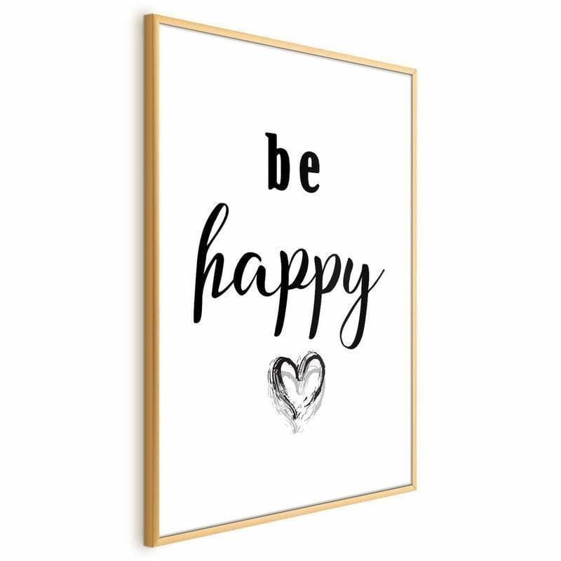 Poster - Be Happy in Poster e stampe Collezione Casa - Trebisacce, commercioVirtuoso.it