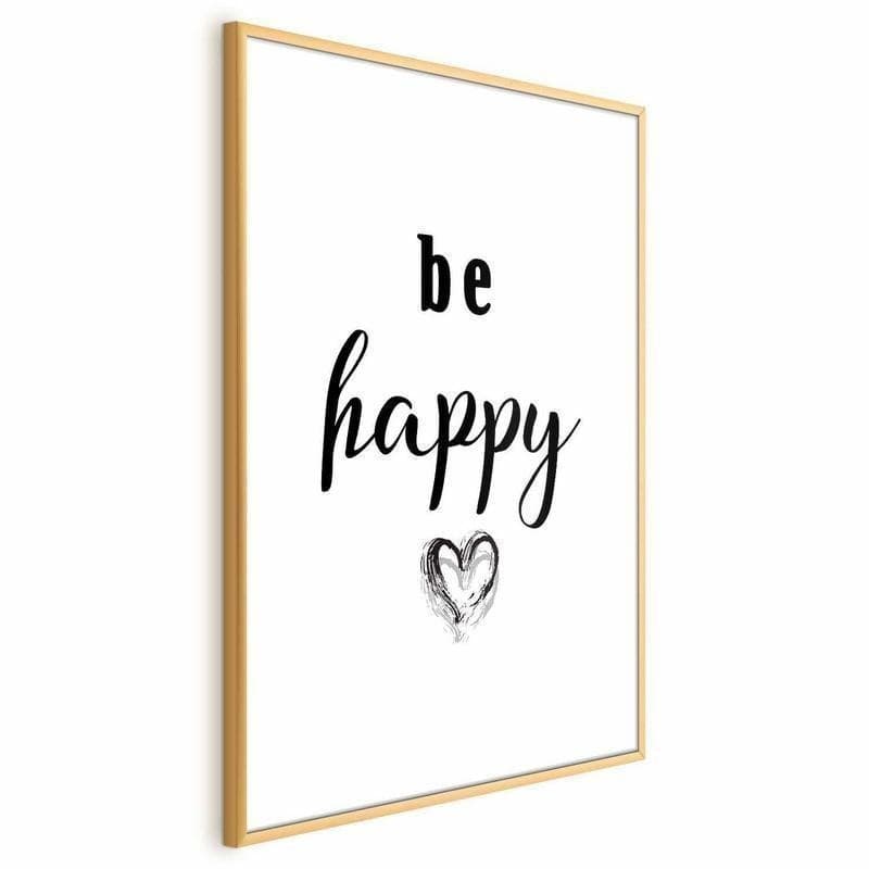 Poster - Be Happy in Poster e stampe Collezione Casa - Trebisacce, commercioVirtuoso.it
