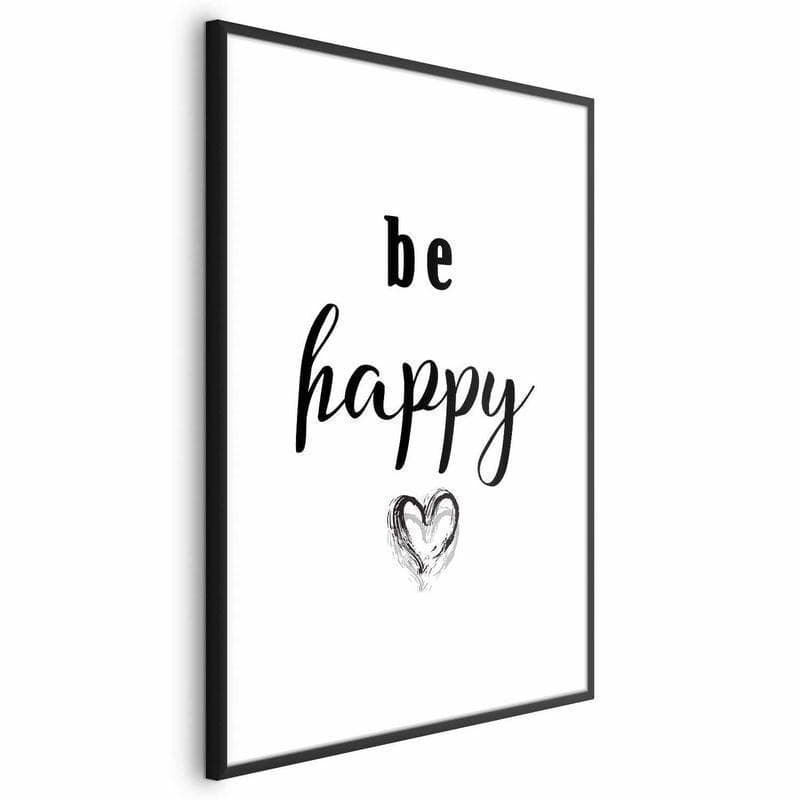 Poster - Be Happy in Poster e stampe Collezione Casa - Trebisacce, commercioVirtuoso.it
