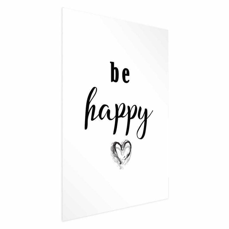 Poster - Be Happy in Poster e stampe Collezione Casa - Trebisacce, commercioVirtuoso.it