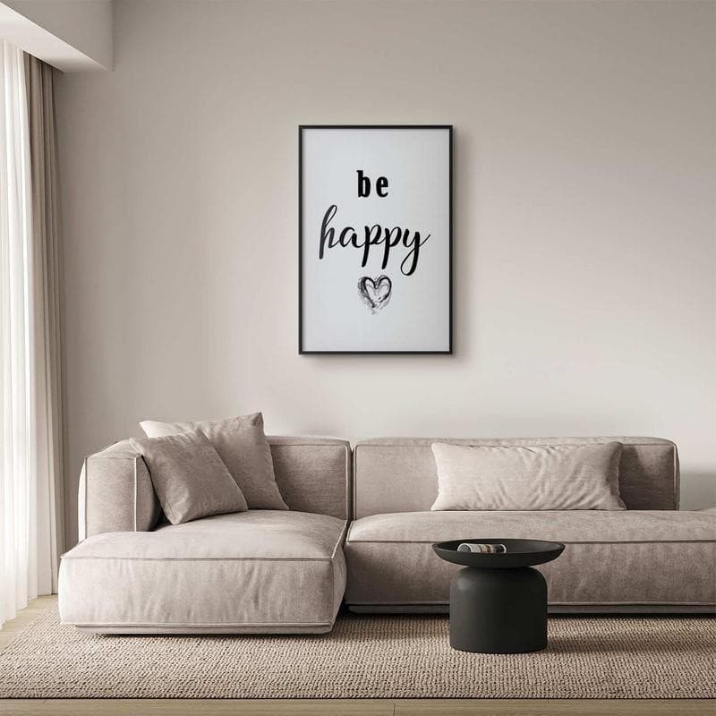 Poster - Be Happy in Poster e stampe Collezione Casa - Trebisacce, commercioVirtuoso.it