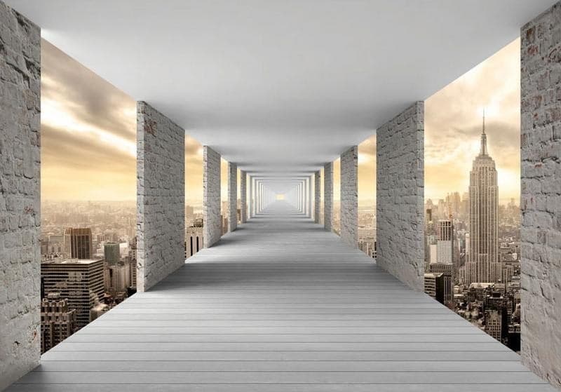Fotomurale Skyward Corridor in Carta da parati Collezione Casa - Trebisacce, commercioVirtuoso.it