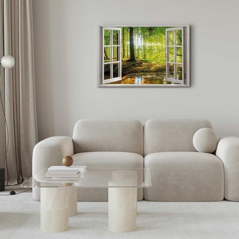Quadro Window View on Forest in Poster e stampe Collezione Casa - Trebisacce, commercioVirtuoso.it