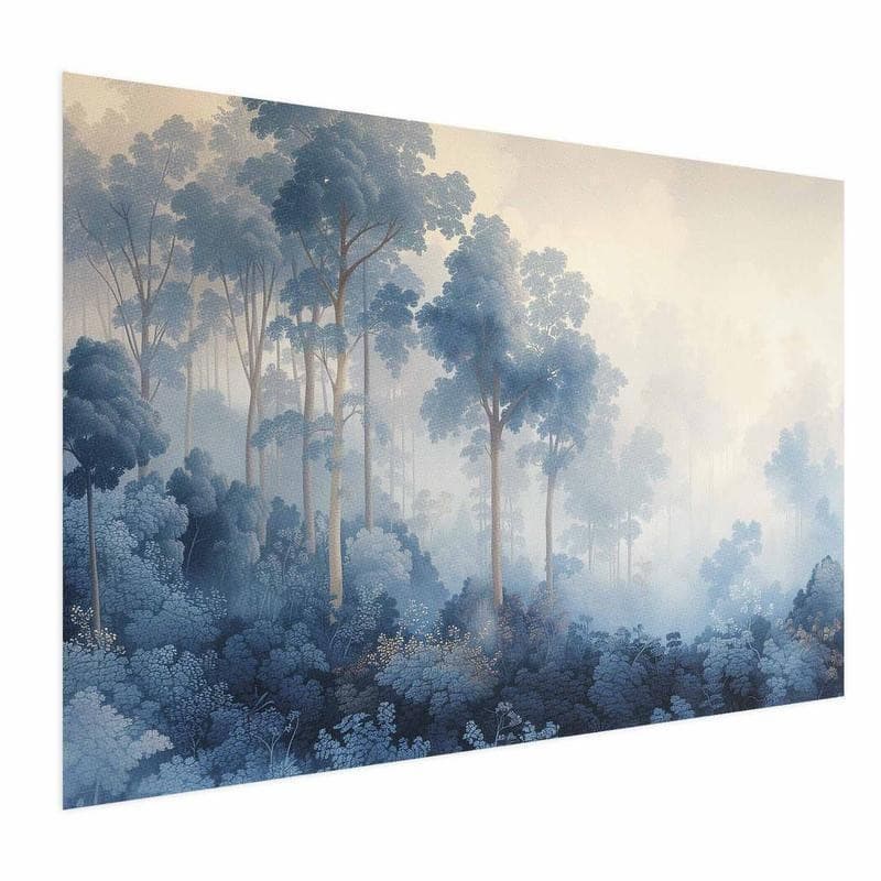 Poster - Forest in Misty Blue Shades in Poster e stampe Collezione Casa - Trebisacce, commercioVirtuoso.it