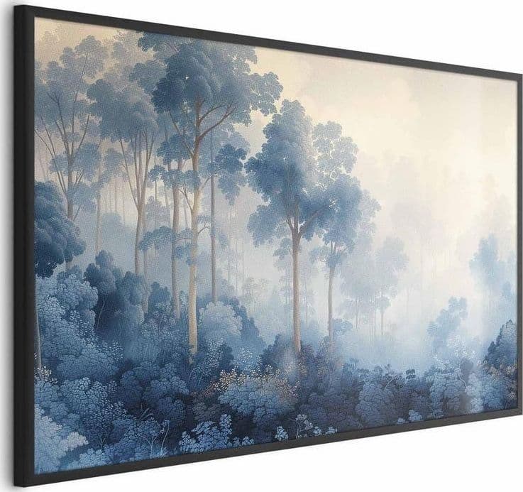 Poster - Forest in Misty Blue Shades in Poster e stampe Collezione Casa - Trebisacce, commercioVirtuoso.it