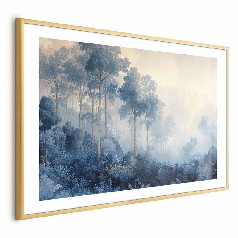 Poster - Forest in Misty Blue Shades in Poster e stampe Collezione Casa - Trebisacce, commercioVirtuoso.it