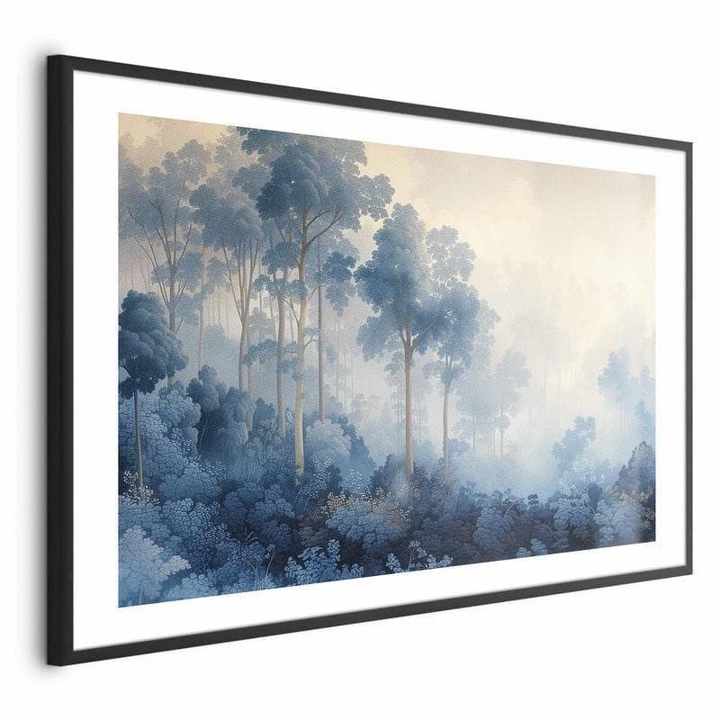 Poster - Forest in Misty Blue Shades in Poster e stampe Collezione Casa - Trebisacce, commercioVirtuoso.it