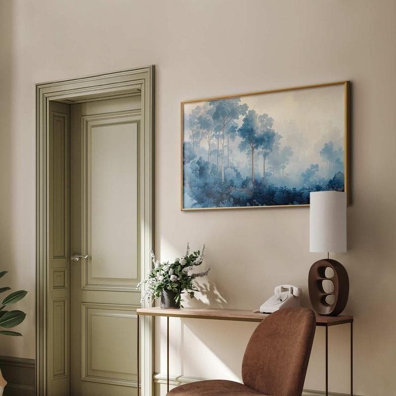 Poster - Forest in Misty Blue Shades in Poster e stampe Collezione Casa - Trebisacce, commercioVirtuoso.it