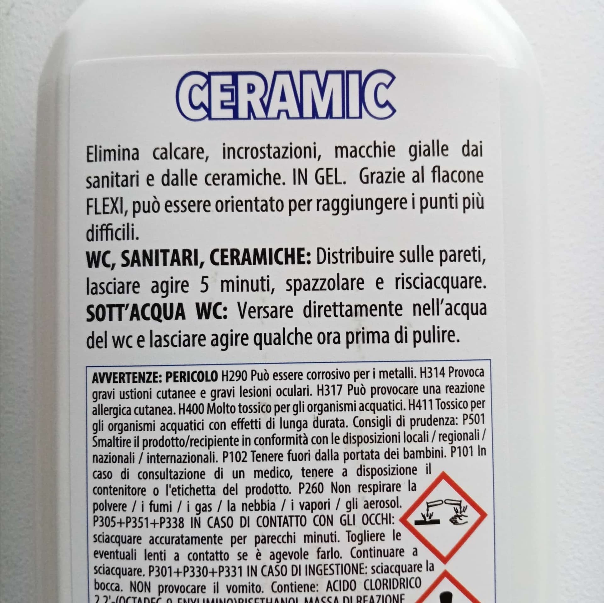 Faren Ceramic 750ml disincrostante gel liquido per sanitari e ceramiche in Prodotti anticalcare Aloiserw.com - Altomonte, commercioVirtuoso.it