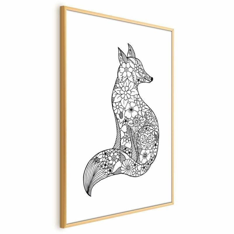 Poster - Fox in Flowers in Poster e stampe Collezione Casa - Trebisacce, commercioVirtuoso.it