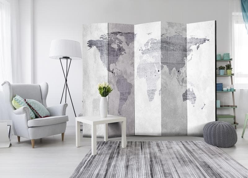 Paravento Concrete Map [divisori da interno] in Paraventi Collezione Casa - Trebisacce, commercioVirtuoso.it