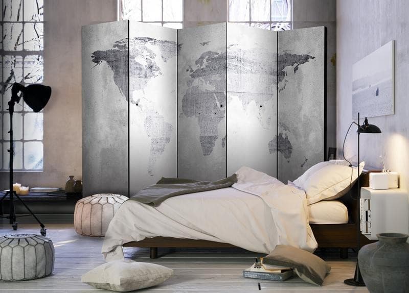 Paravento Concrete Map [divisori da interno] in Paraventi Collezione Casa - Trebisacce, commercioVirtuoso.it