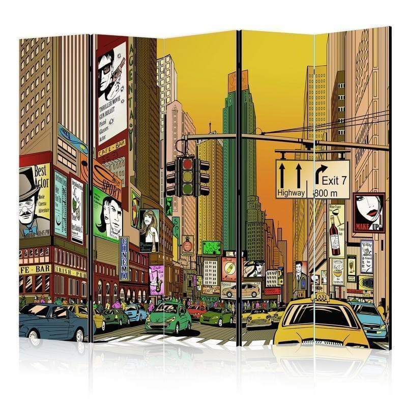 Paravento Vibrant city NY II [Room Dividers] in Paraventi Collezione Casa - Trebisacce, commercioVirtuoso.it