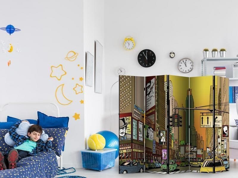 Paravento Vibrant city NY II [Room Dividers] in Paraventi Collezione Casa - Trebisacce, commercioVirtuoso.it