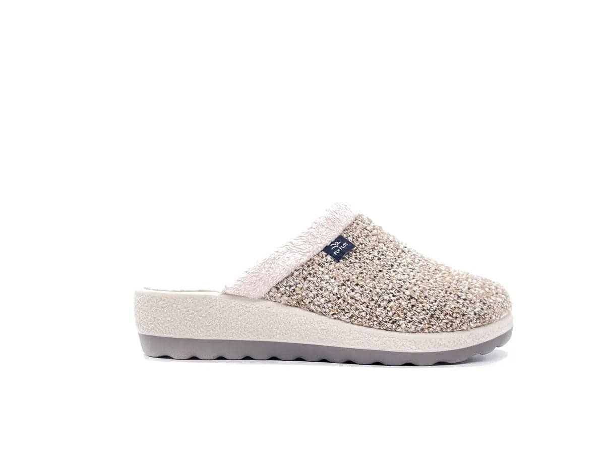 FLY FLOT Ciabatte Chiuse Donna Tolve Beige in Pantofole Calzature Durello - Agna, commercioVirtuoso.it