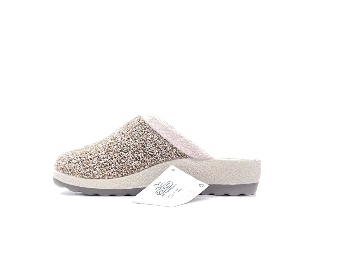 FLY FLOT Ciabatte Chiuse Donna Tolve Beige in Pantofole Calzature Durello - Agna, commercioVirtuoso.it