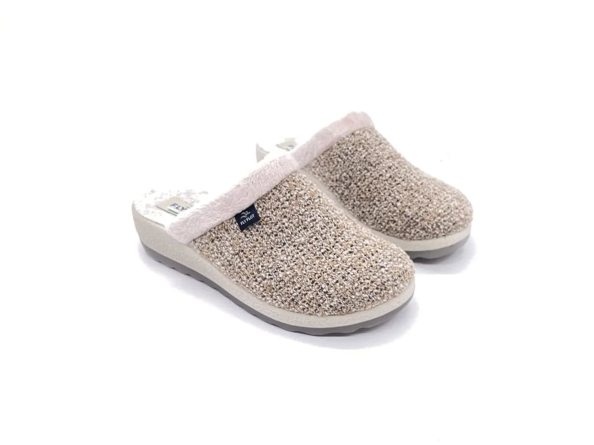 FLY FLOT Ciabatte Chiuse Donna Tolve Beige in Pantofole Calzature Durello - Agna, commercioVirtuoso.it