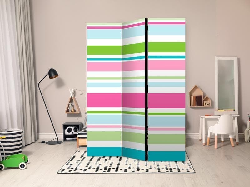Paravento Bright stripes [divisori da interno] in Paraventi Collezione Casa - Trebisacce, commercioVirtuoso.it
