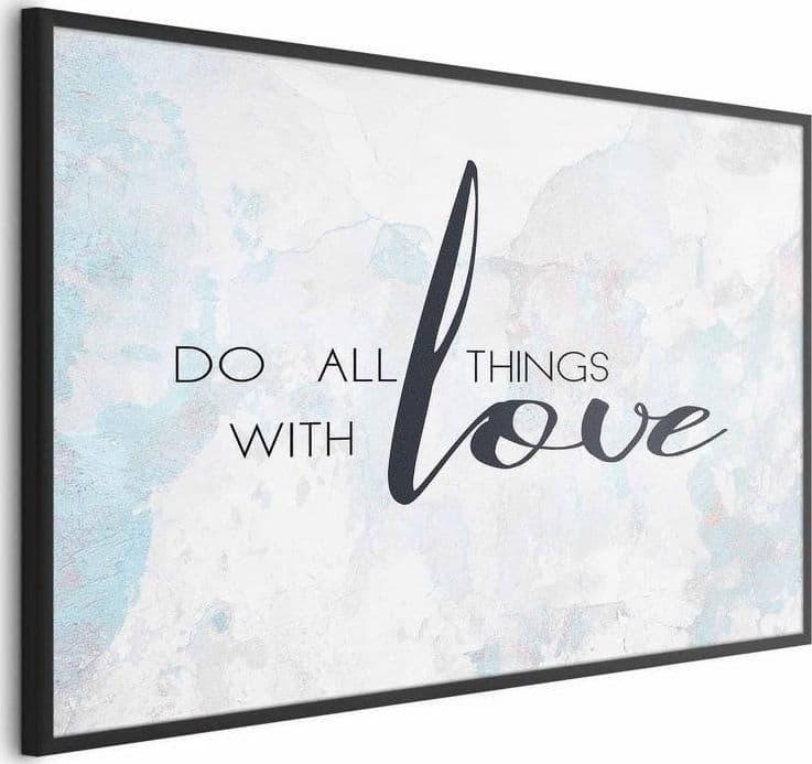 Poster - Do All Things with Love in Poster e stampe Collezione Casa - Trebisacce, commercioVirtuoso.it
