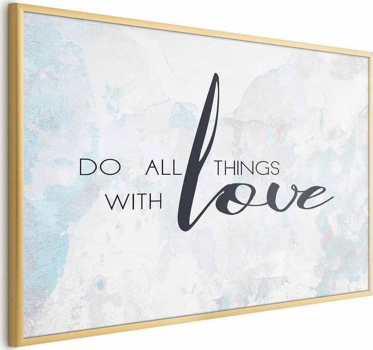 Poster - Do All Things with Love in Poster e stampe Collezione Casa - Trebisacce, commercioVirtuoso.it