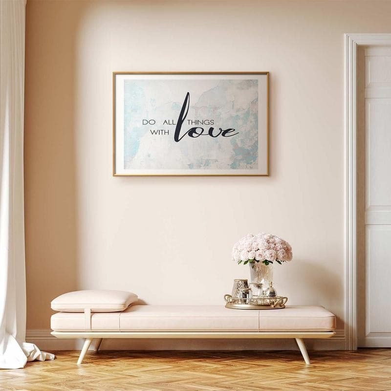 Poster - Do All Things with Love in Poster e stampe Collezione Casa - Trebisacce, commercioVirtuoso.it