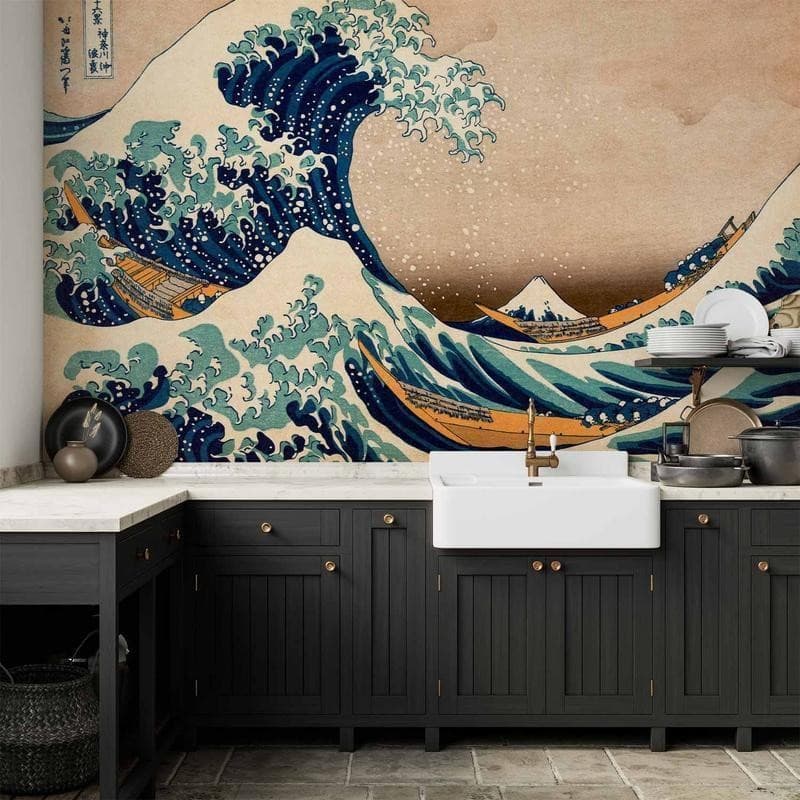 Carta da parati Hokusai la grande onda di Kanagawa in Carta da parati Collezione Casa - Trebisacce, commercioVirtuoso.it