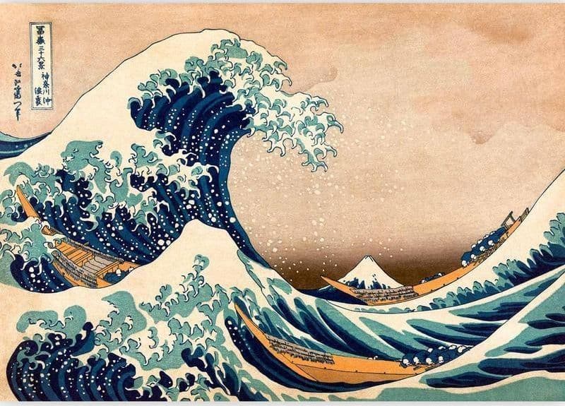 Carta da parati Hokusai la grande onda di Kanagawa in Carta da parati Collezione Casa - Trebisacce, commercioVirtuoso.it