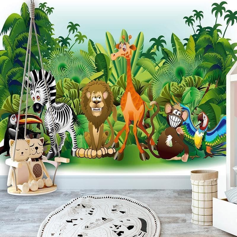 Fotomurale Jungle Animals in Carta da parati Collezione Casa - Trebisacce, commercioVirtuoso.it