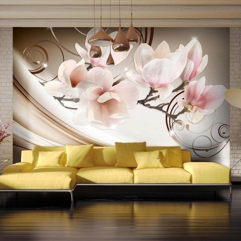 Fotomurale Waves of Magnolia in Carta da parati Collezione Casa - Trebisacce, commercioVirtuoso.it