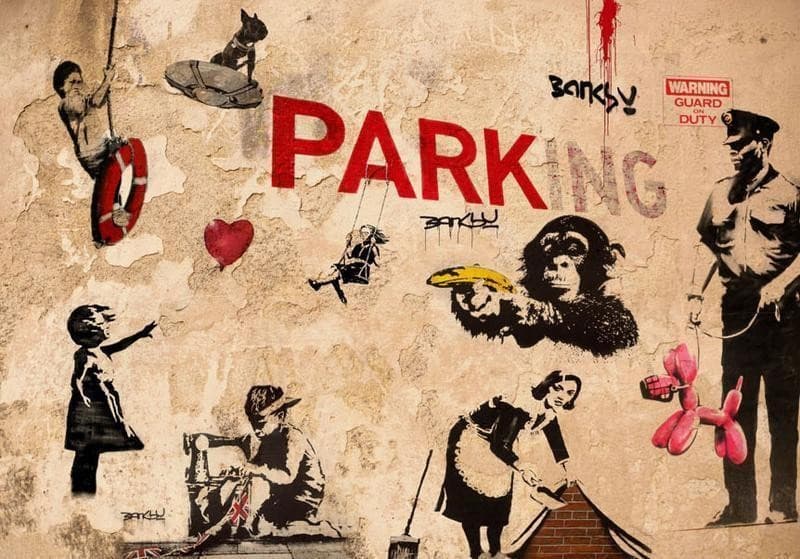 Fotomurale [Banksy] Range of Variety in Carta da parati Collezione Casa - Trebisacce, commercioVirtuoso.it