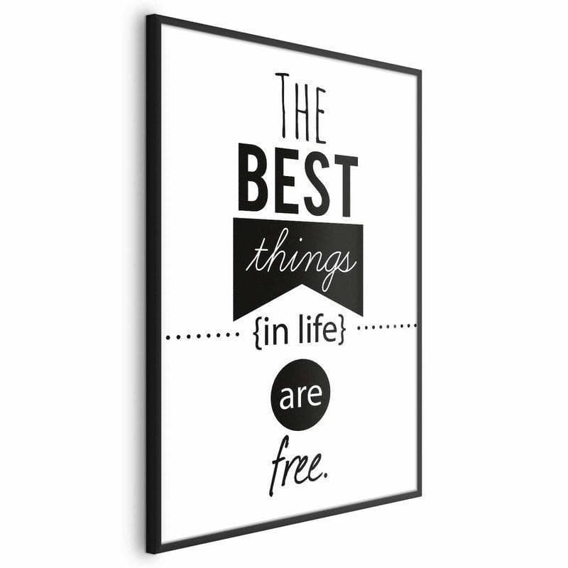 Poster - The Best Things in Life Are Free in Poster e stampe Collezione Casa - Trebisacce, commercioVirtuoso.it