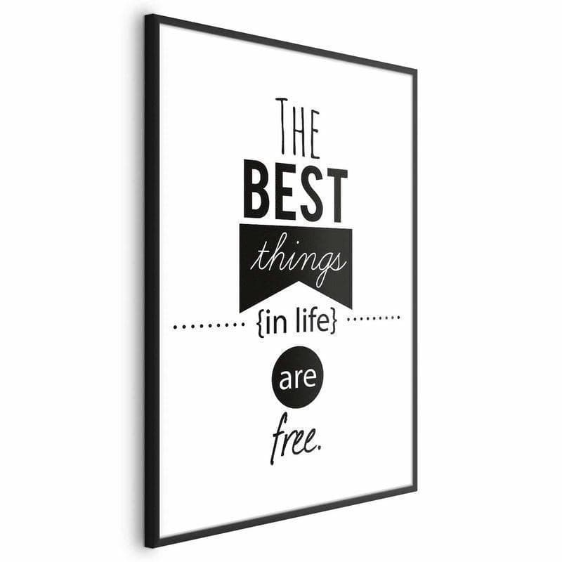 Poster - The Best Things in Life Are Free in Poster e stampe Collezione Casa - Trebisacce, commercioVirtuoso.it