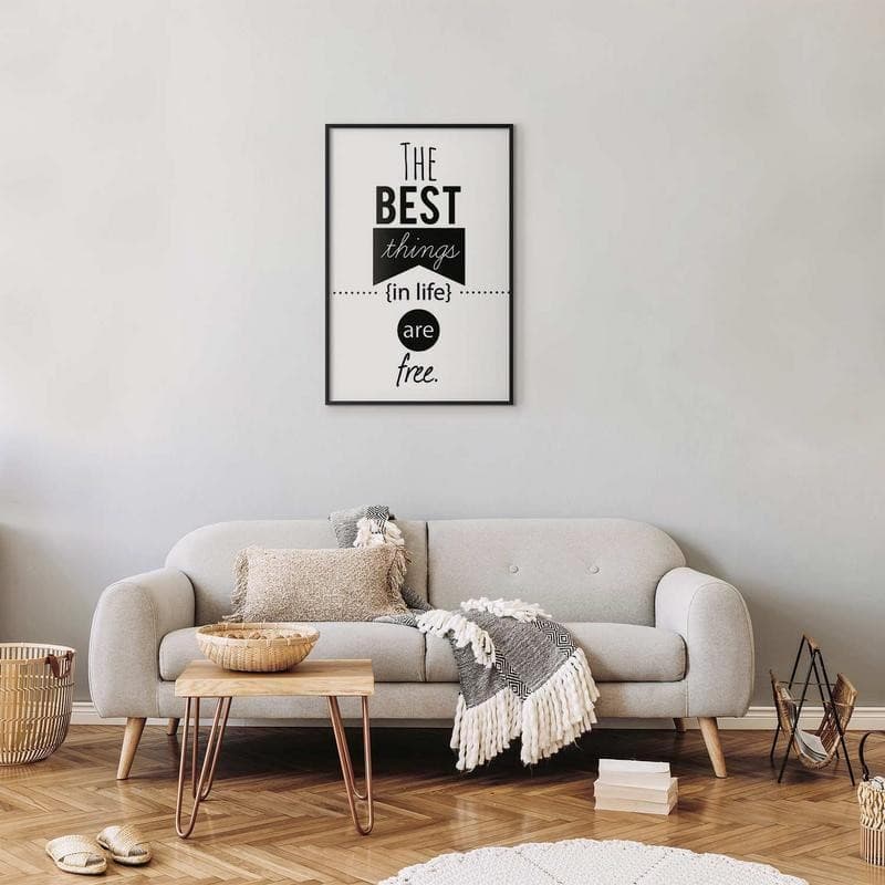 Poster - The Best Things in Life Are Free in Poster e stampe Collezione Casa - Trebisacce, commercioVirtuoso.it