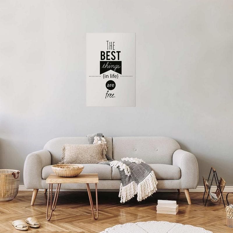 Poster - The Best Things in Life Are Free in Poster e stampe Collezione Casa - Trebisacce, commercioVirtuoso.it