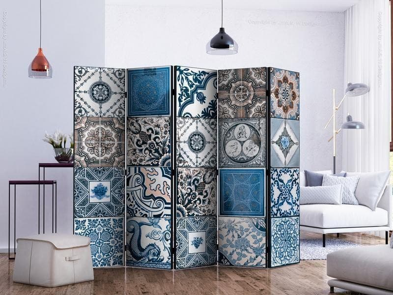 Paravento Blue Arabesque II [divisori da interno] in Paraventi Collezione Casa - Trebisacce, commercioVirtuoso.it